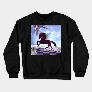 Wonderful fantasy horse on the beach Crewneck Sweatshirt